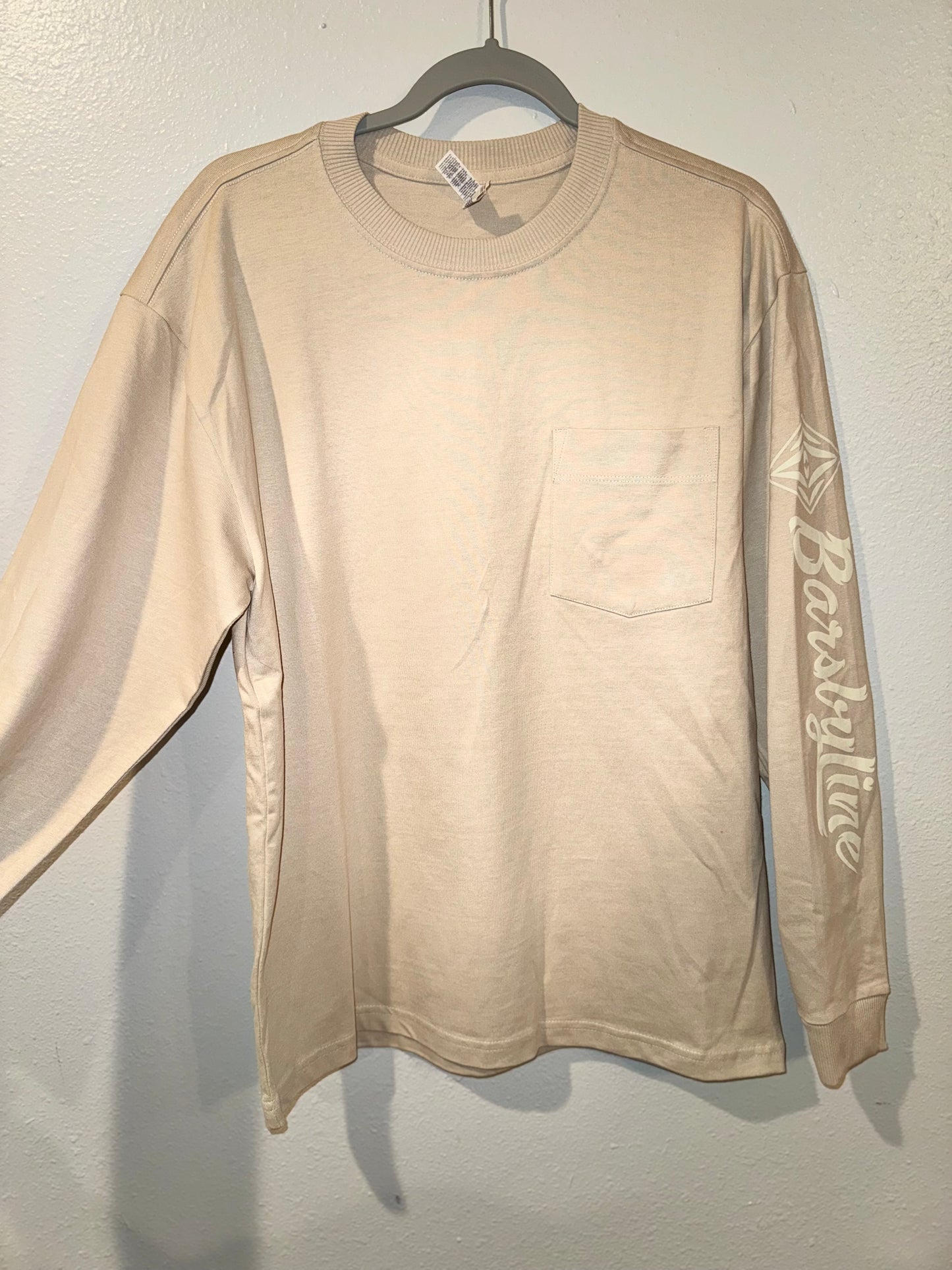 Barsbyline Heavyweight Longsleeve Pocket Tee (Barsbyline on sleeve)